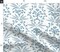 Cottage Core Traditional Classic Blue Vine Flowers Floral Ogee Garland Custom Printed Fabric by Spoonflower Various Fabrics by the Yard or Fat Quarter